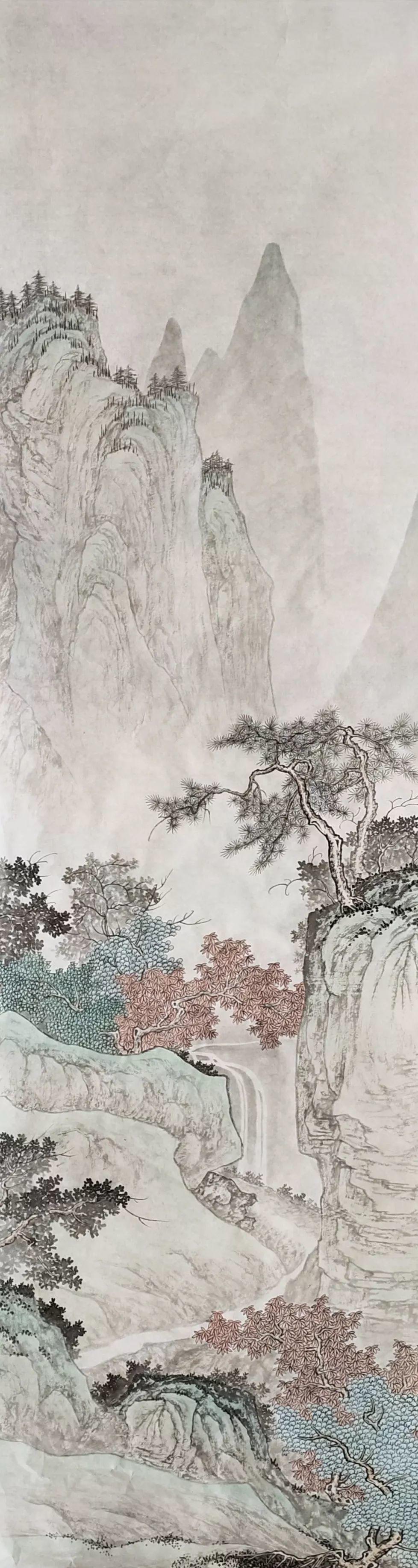 工笔山水画在线条和色彩运用上,需要把握哪些内容?|山水画|工笔|线条_新浪新闻