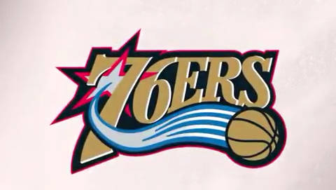 nba tv晒出费城76人队史logo变化过程!