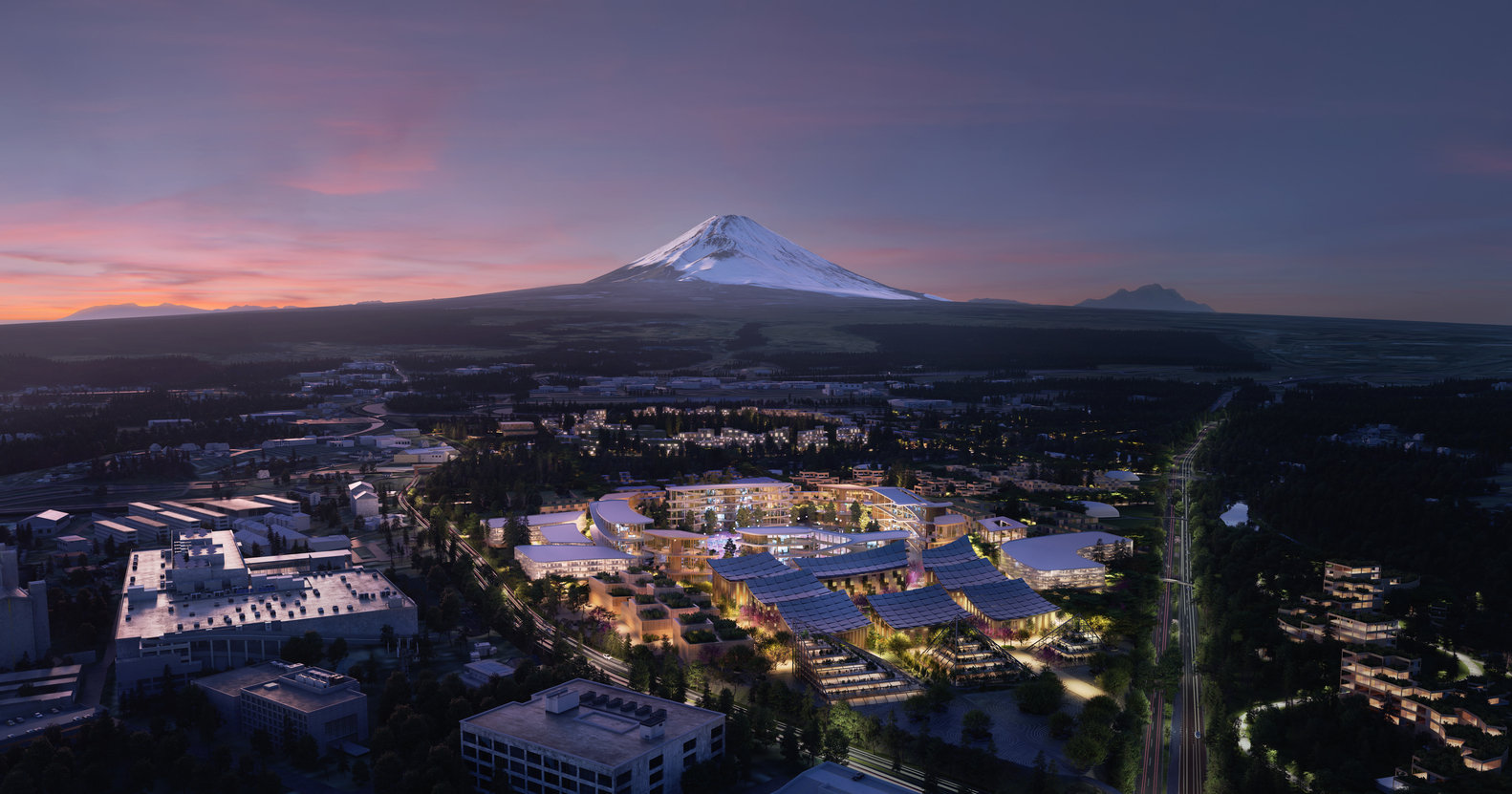 富士山下,big 丰田 建造未来小镇"编织之城"_高清图集_新浪网