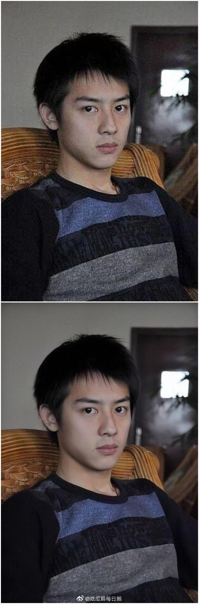 还记得当年的国民校草李冲聪吗鹅组用ai修复了李冲聪的旧照