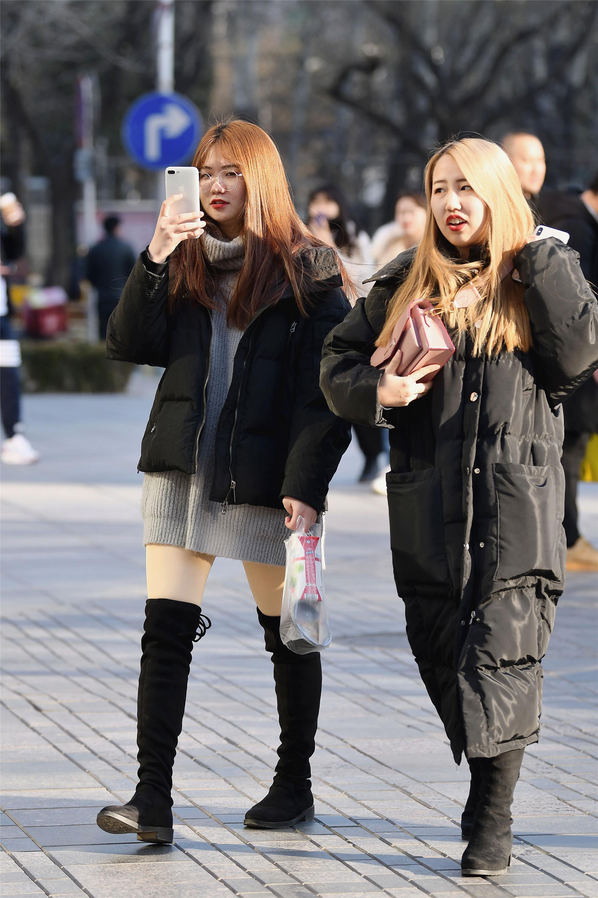 冬日里约上时尚闺蜜逛街,就是要看她是怎么搭配的