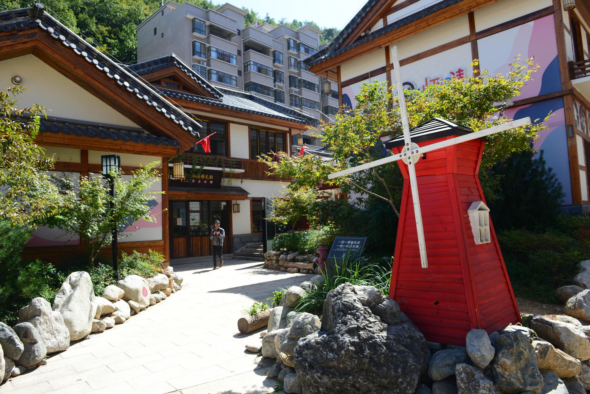 金台山,金台书院,合曼兰若酒店与山下集商业街,金台十方街,碾子湾民俗