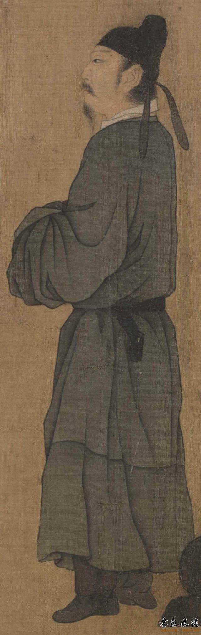 韩熙载夜宴图卷五代顾闳中作宋摹本绢本设色纵28