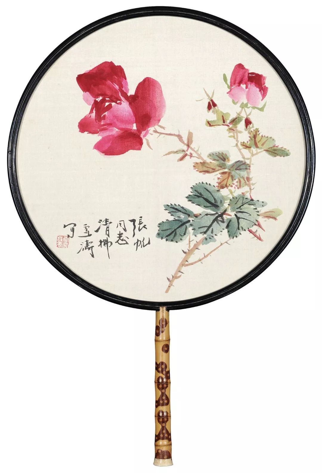 这组花鸟团扇精美