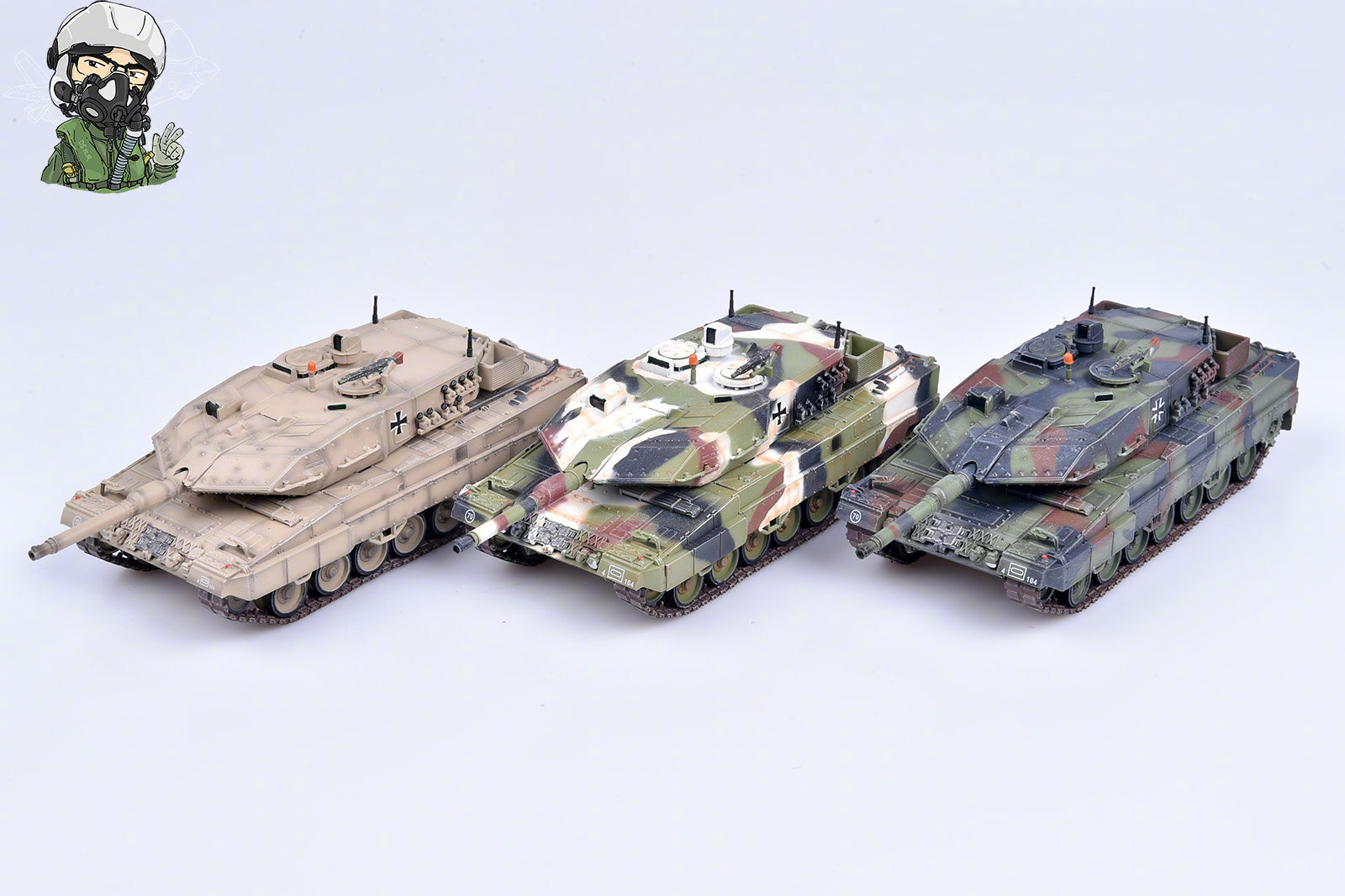 panzerkampf 三荣 1/72豹2a5合金成品模型,又是三种涂装同时发布