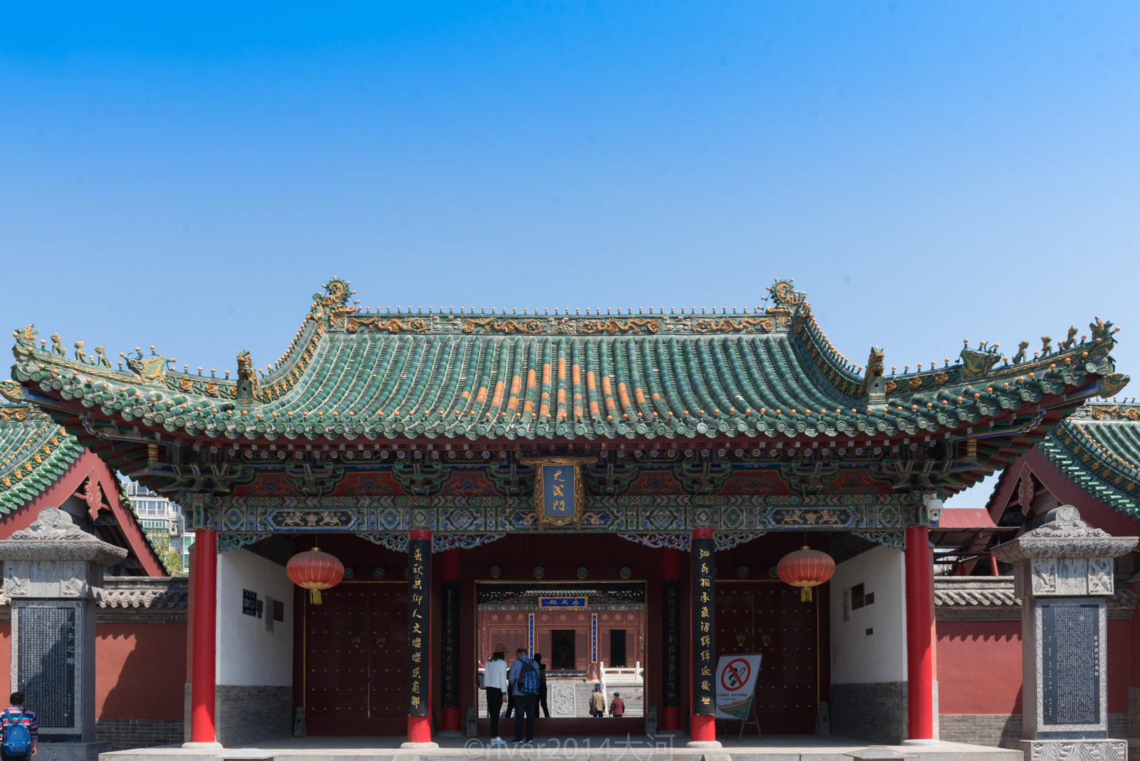 郑州市中心的文庙曾是当地最大古建筑群,如今免费开放|文庙|戟门|建筑