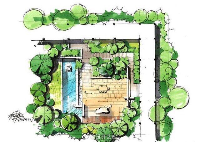 设计手绘景观规划总图表现参考