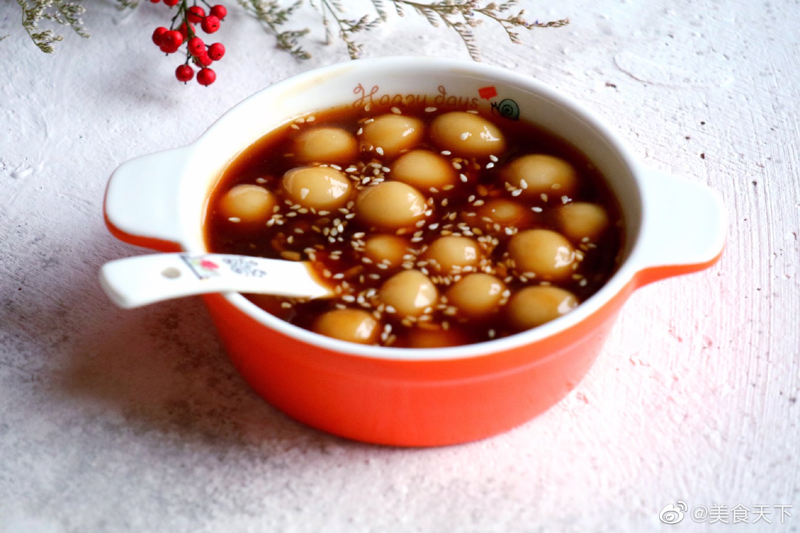 醪糟红糖小汤圆