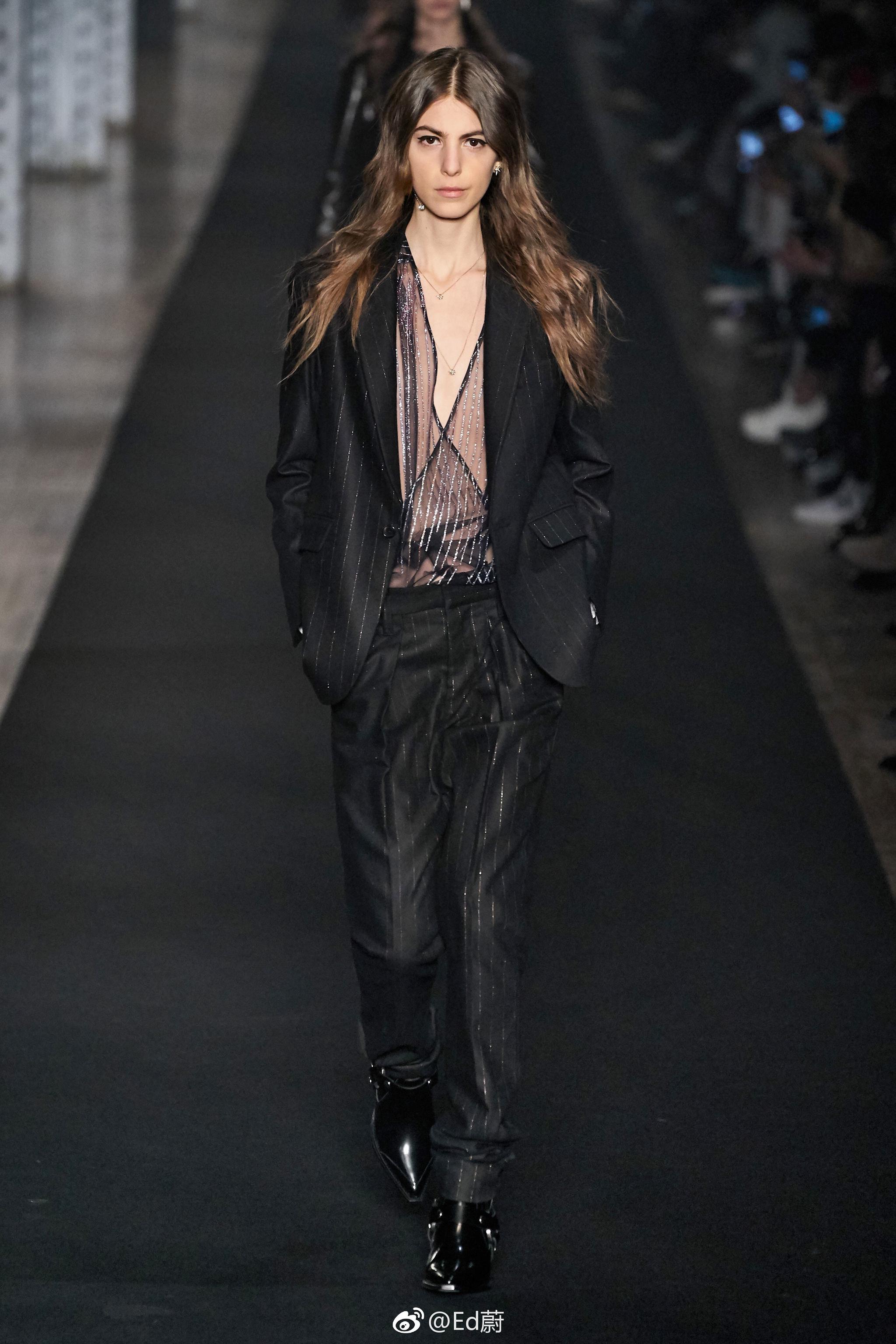 zadig & voltaire f/w 2019 潇洒帅气的中性风,taylor hill开场