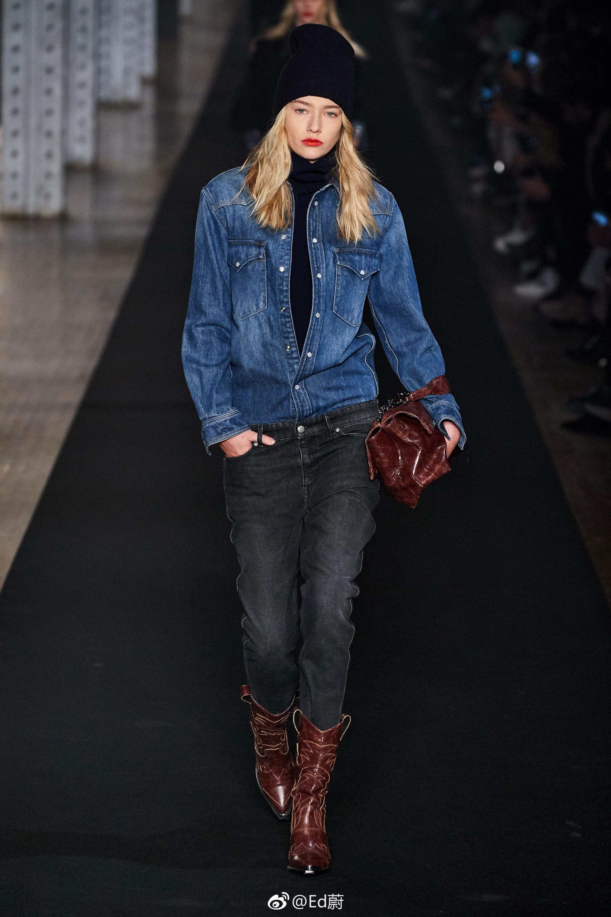 zadig & voltaire f/w 2019 潇洒帅气的中性风,taylor hill开场