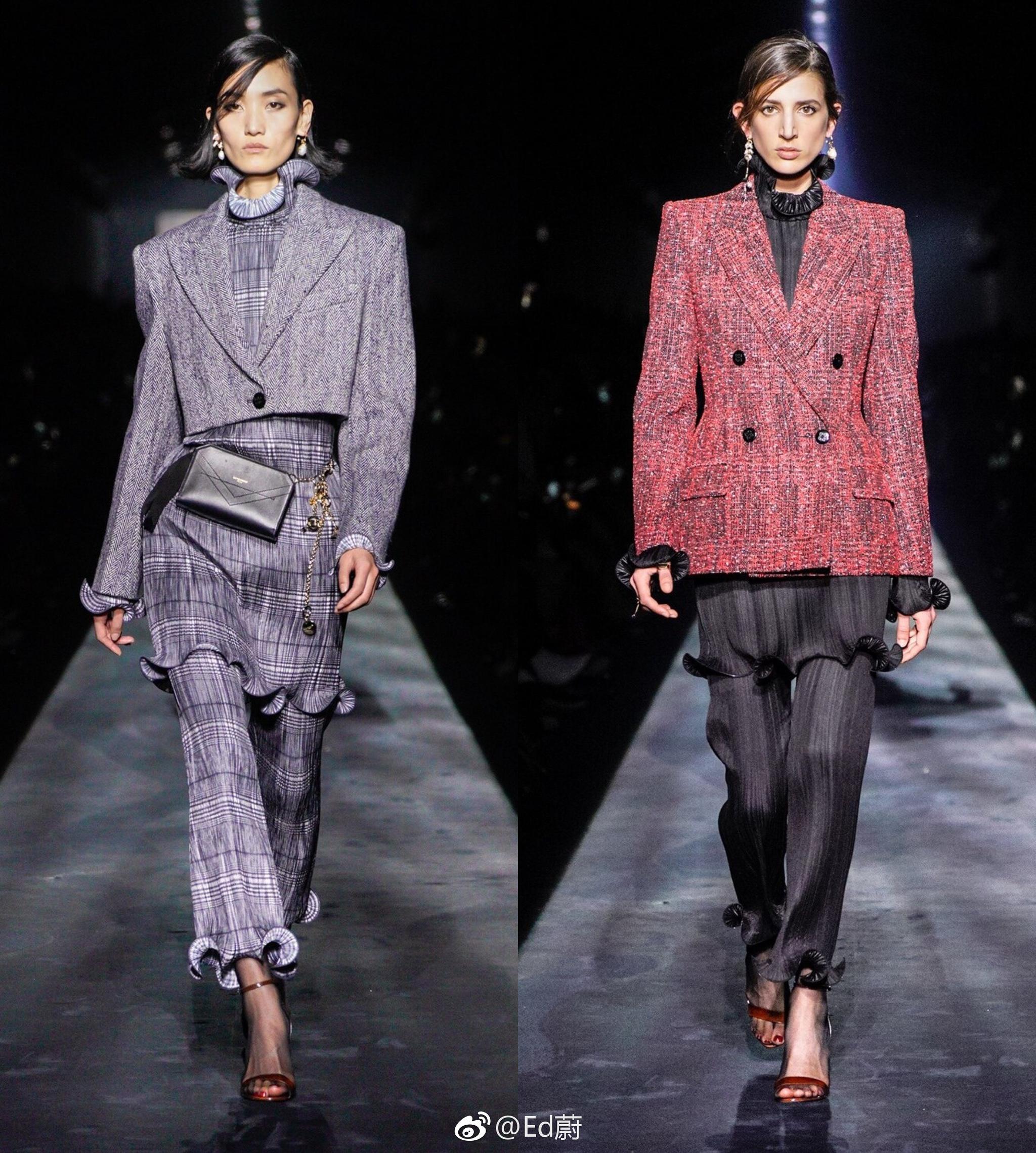 givenchy f/w 2019纪梵希2019秋冬,剪裁精湛的廓形大衣