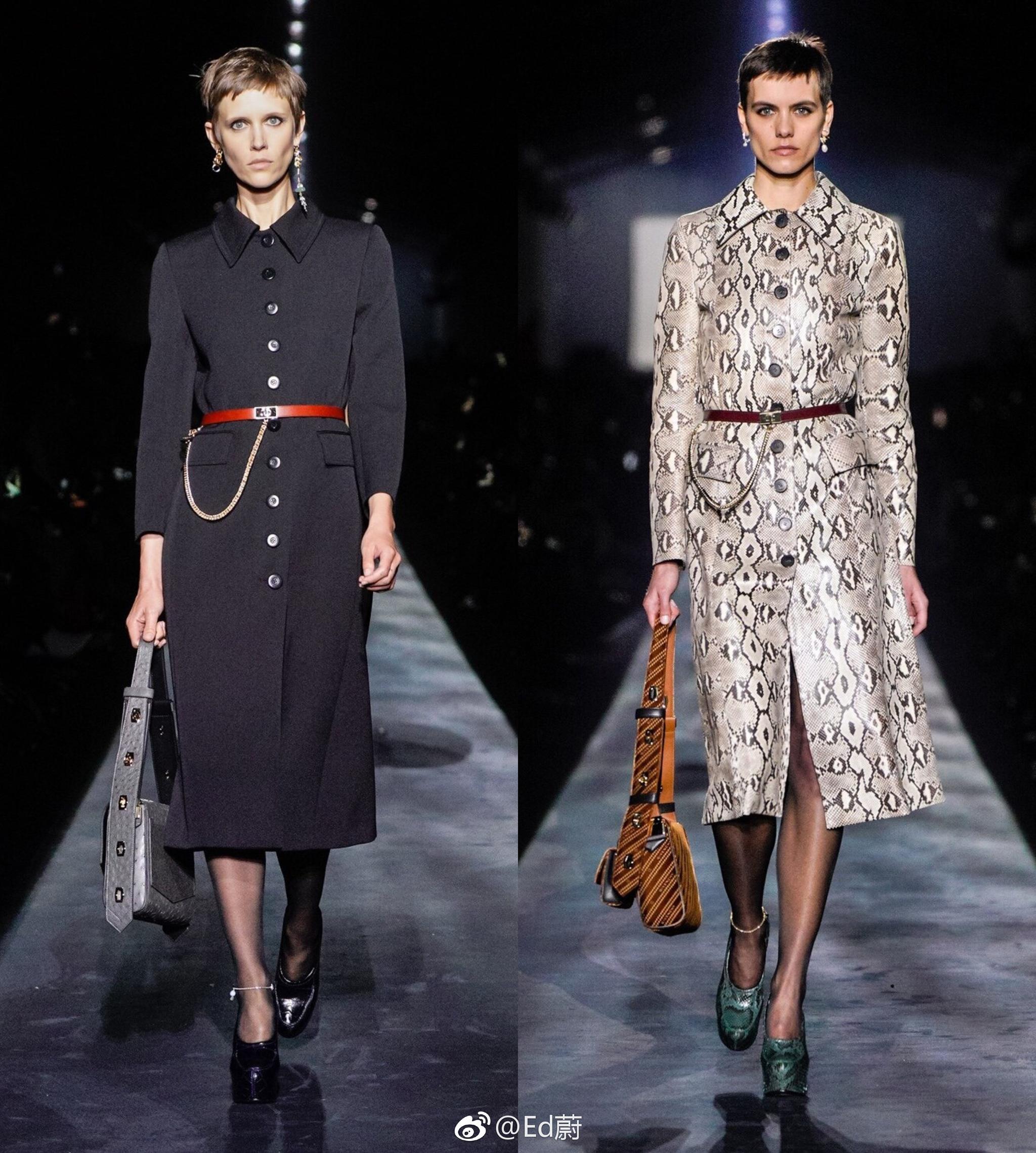 givenchy f/w 2019纪梵希2019秋冬,剪裁精湛的廓形大衣