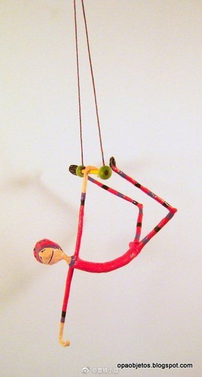 铁丝做的人偶手作,灵巧别致