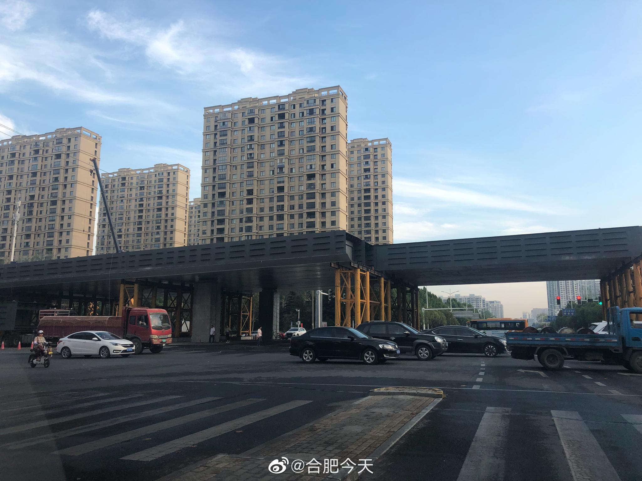 合肥方兴大道高架年底通车:为合肥第11座高架 全长约3.38公里