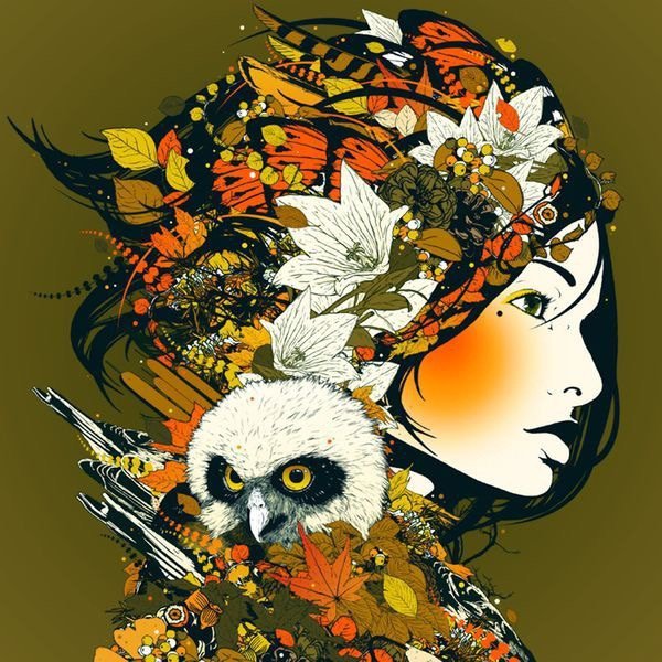 专辑封面插画,好看