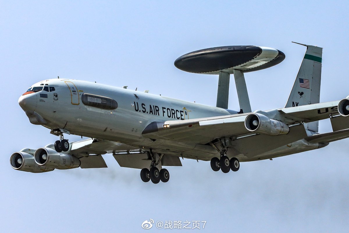 4月20日美空军962空管中队1架编号为81-0004的e-3c预警机(dnali01)