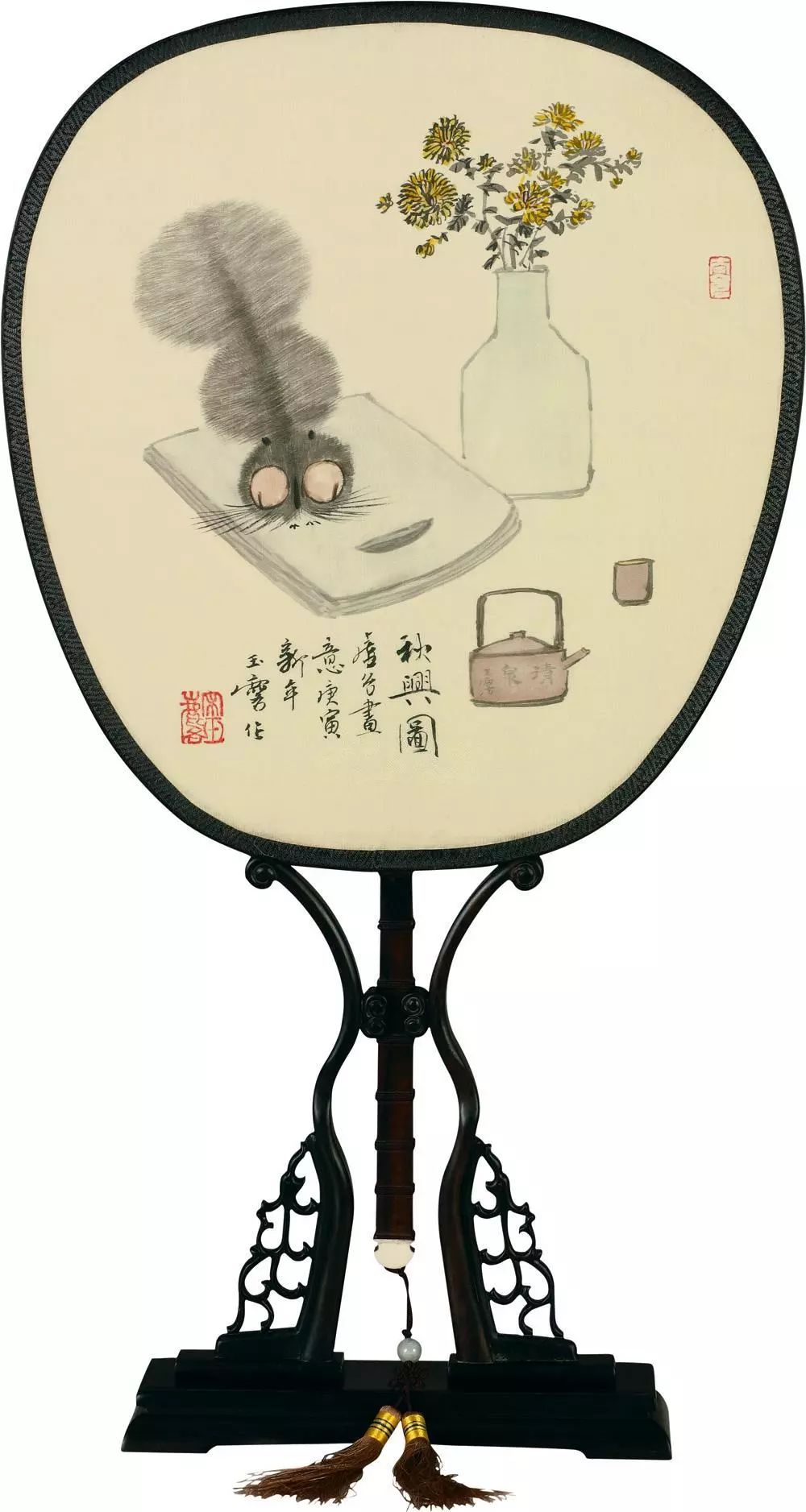 这组花鸟团扇,精美!|团扇|花鸟_新浪新闻