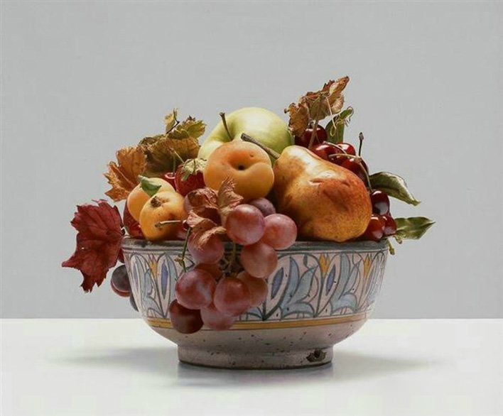 意大利画家卢西亚诺文特罗内超写实油画静物水果欣赏