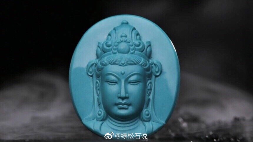 慈悲相,观自在!愿八月吉祥如意,事事顺心.(图来自玉弘兴作品)