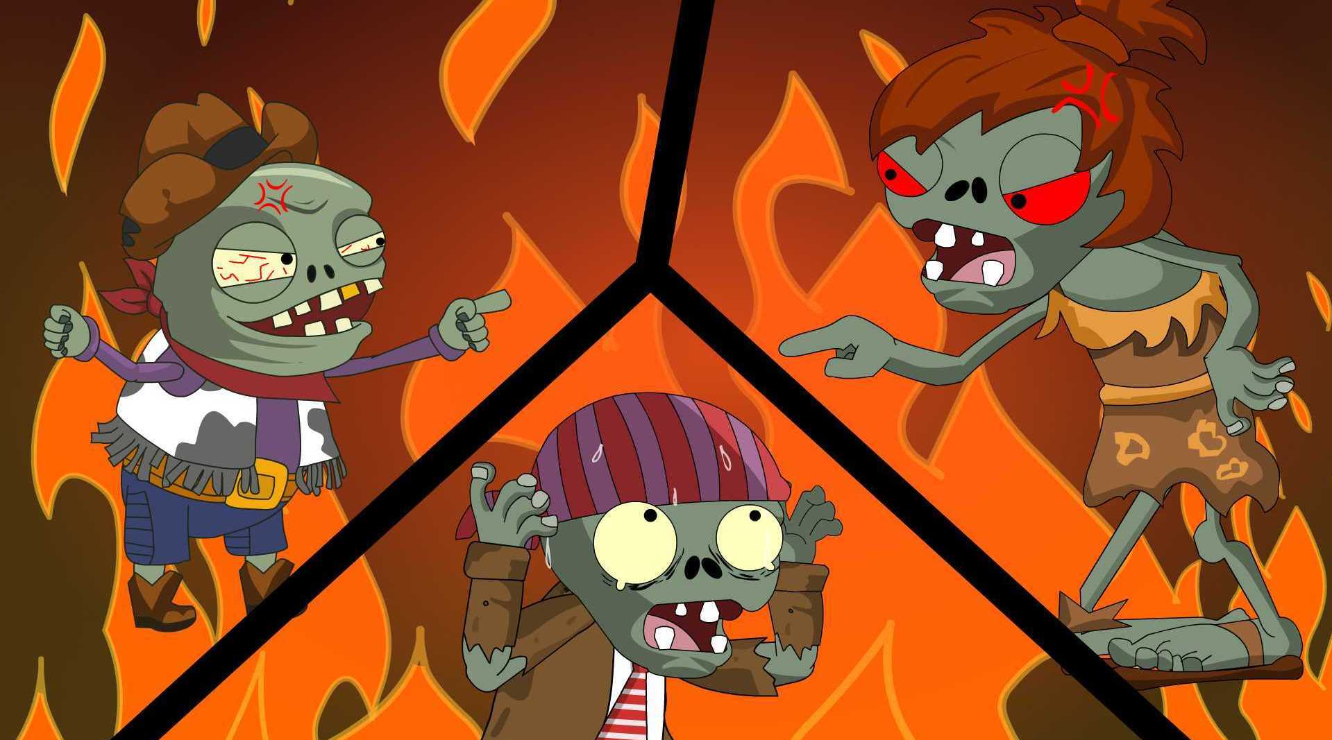 骑牛小鬼僵尸和妈妈抢电视看吵的不可开交