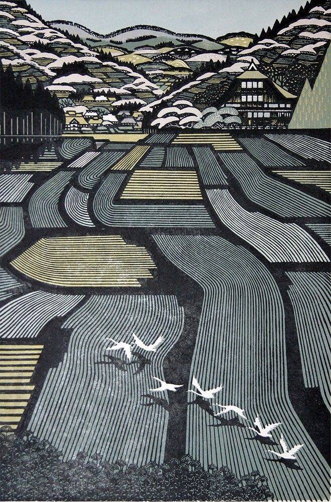 纵横之美.雕刻时光.丨来自日本艺术家ray morimura创作的木刻版画