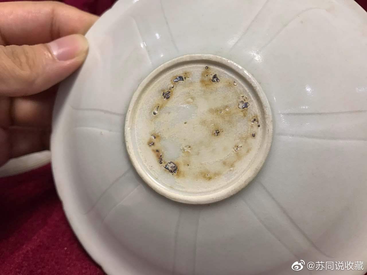 毎日一盏欣赏:南宋 青白釉莲蓬盖碗影青瓷,江西湖田窑口.