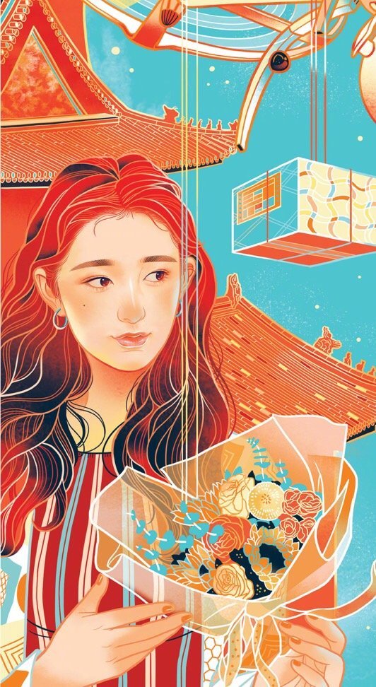 来自@插画师李旻 插画作品