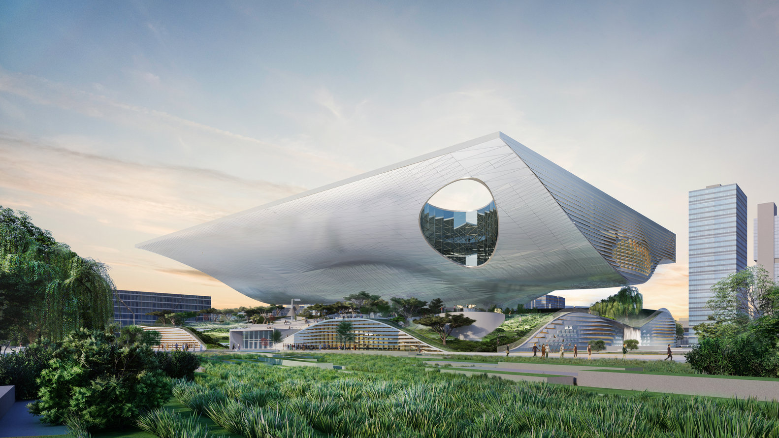 蓝天组赢邢台科技馆建筑设计竞赛