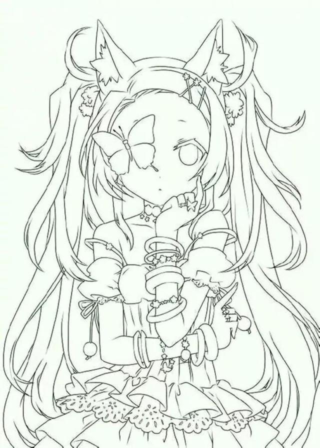 手绘-动漫,漫画人物,适合手绘的图,铅笔稿