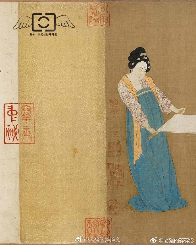 《捣练图》唐/张萱 美国波士顿博物馆藏_新浪新闻