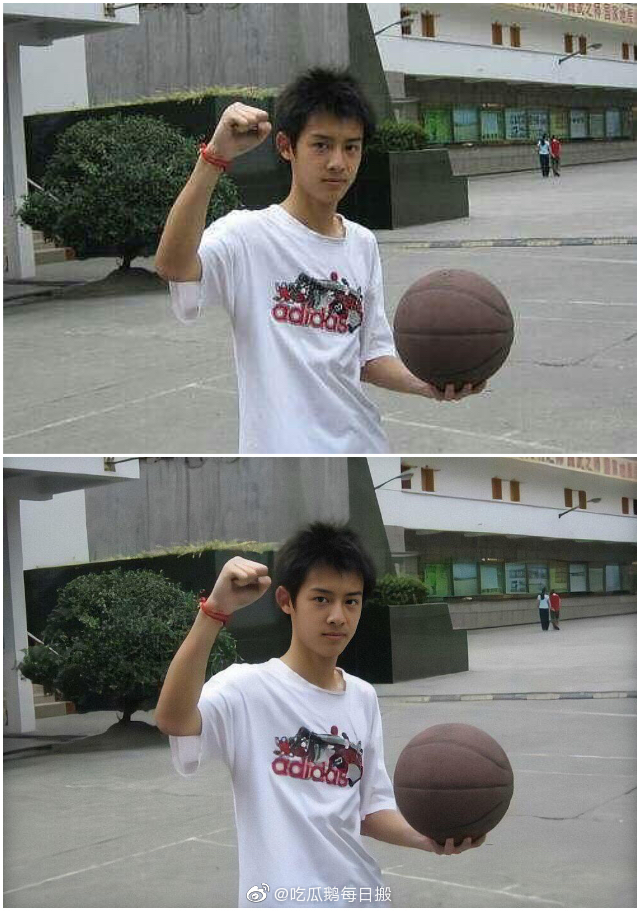 还记得当年的国民校草李冲聪吗鹅组用ai修复了李冲聪的旧照