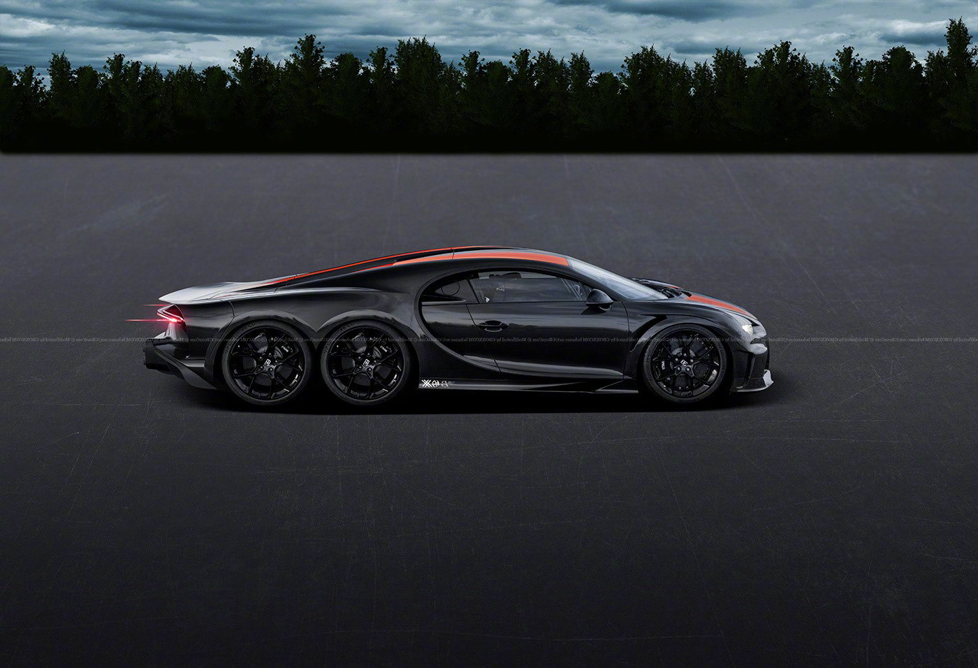 布加迪chiron6x6如何