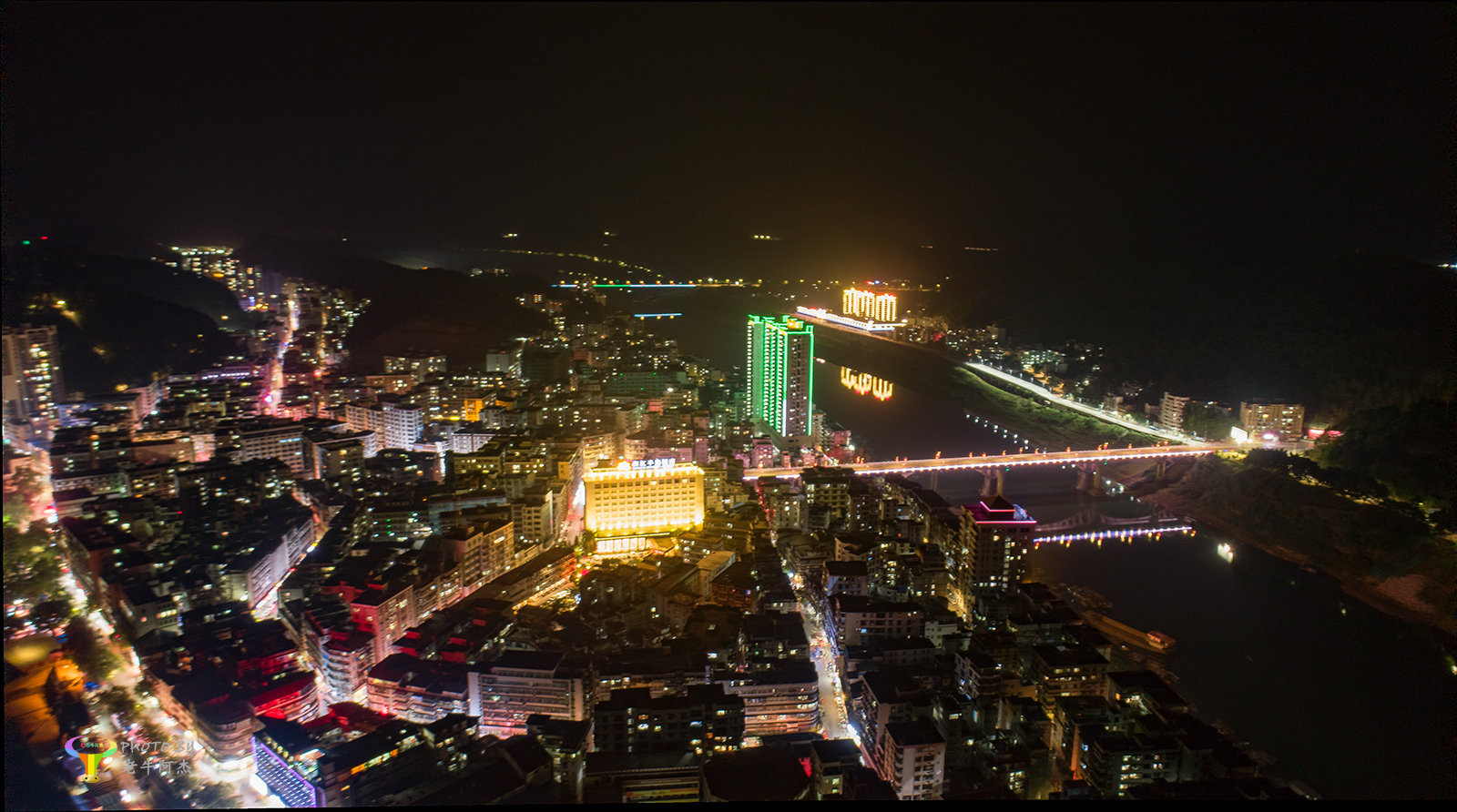 肇慶封開小城夜景一組