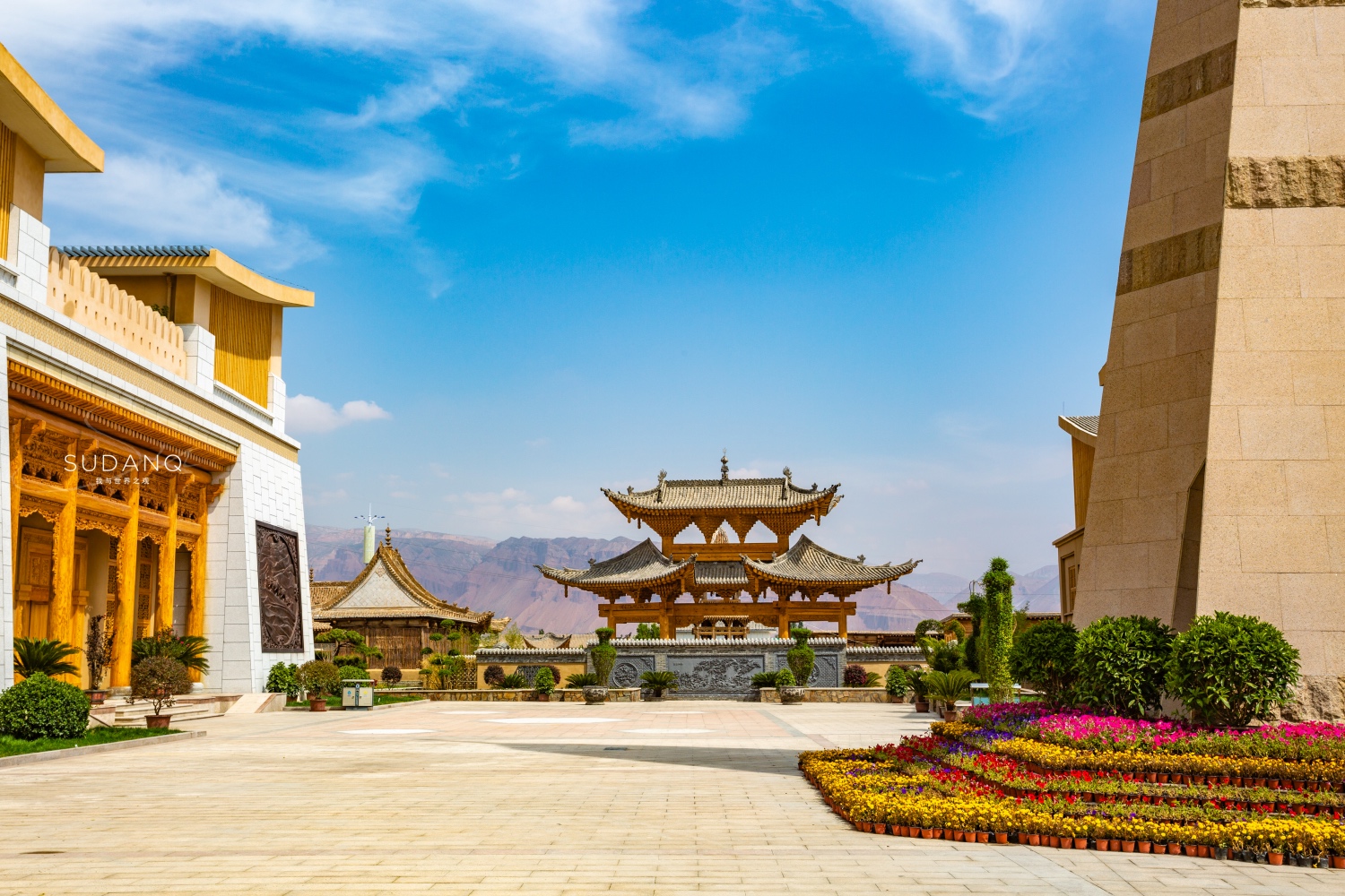 撒拉尔故里民俗文化园,占地54.3亩,总投资2.18亿元