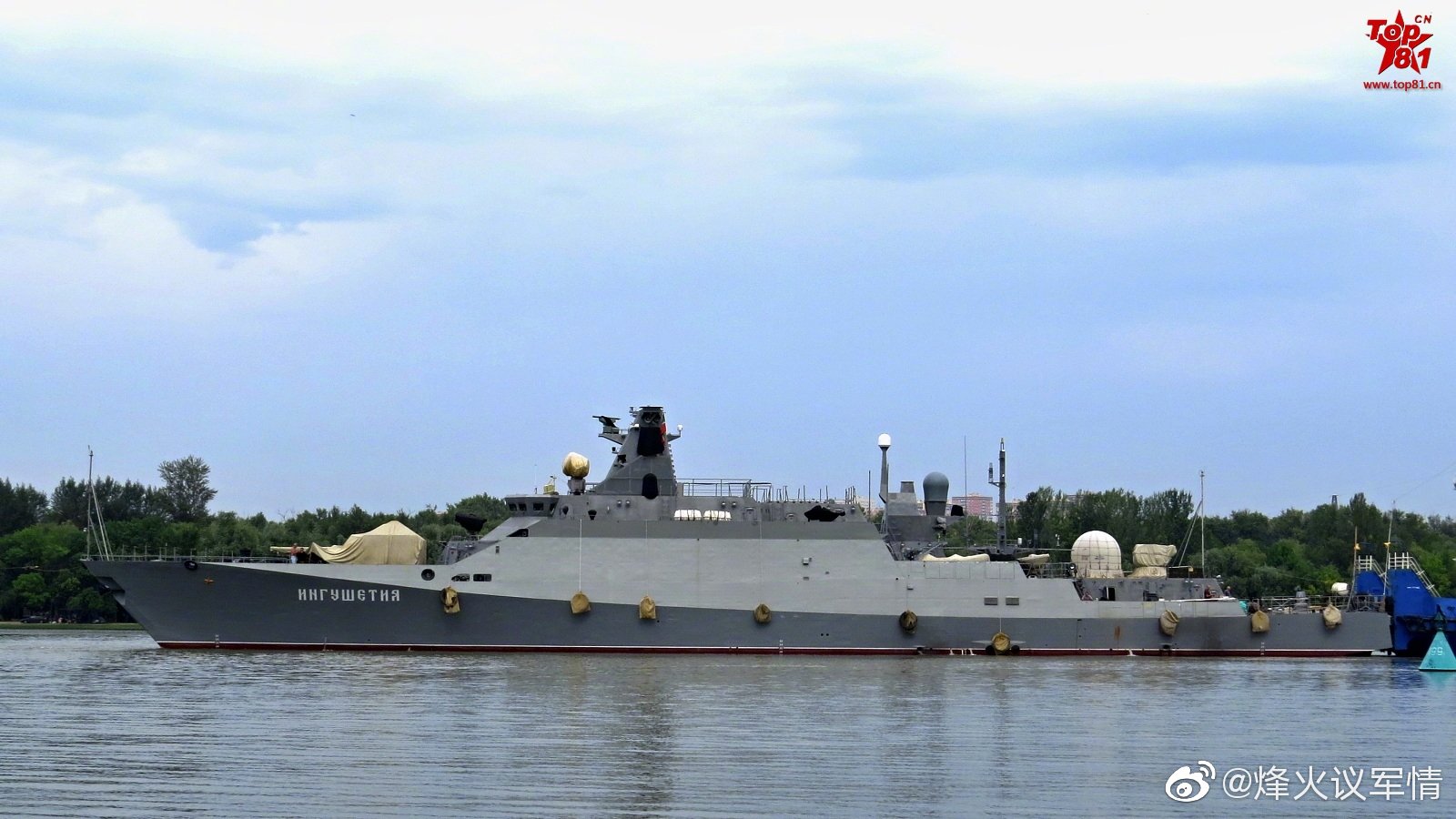 为俄罗斯海军建造的第8艘21631型印古什号(工厂编号 638)轻型护卫舰
