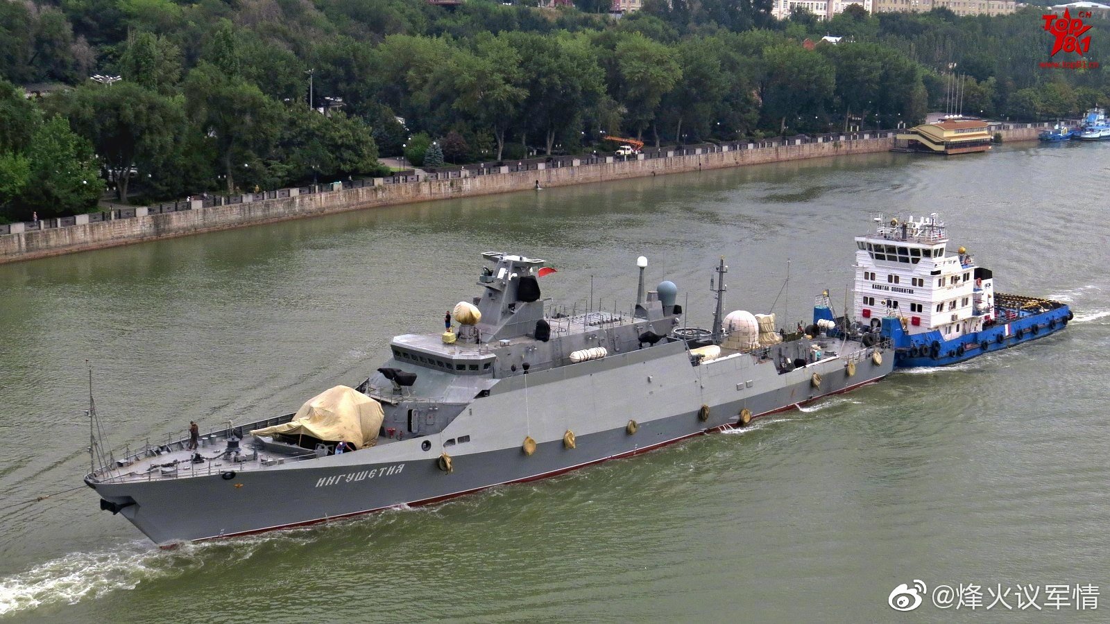 为俄罗斯海军建造的第8艘21631型印古什号(工厂编号 638)轻型护卫舰