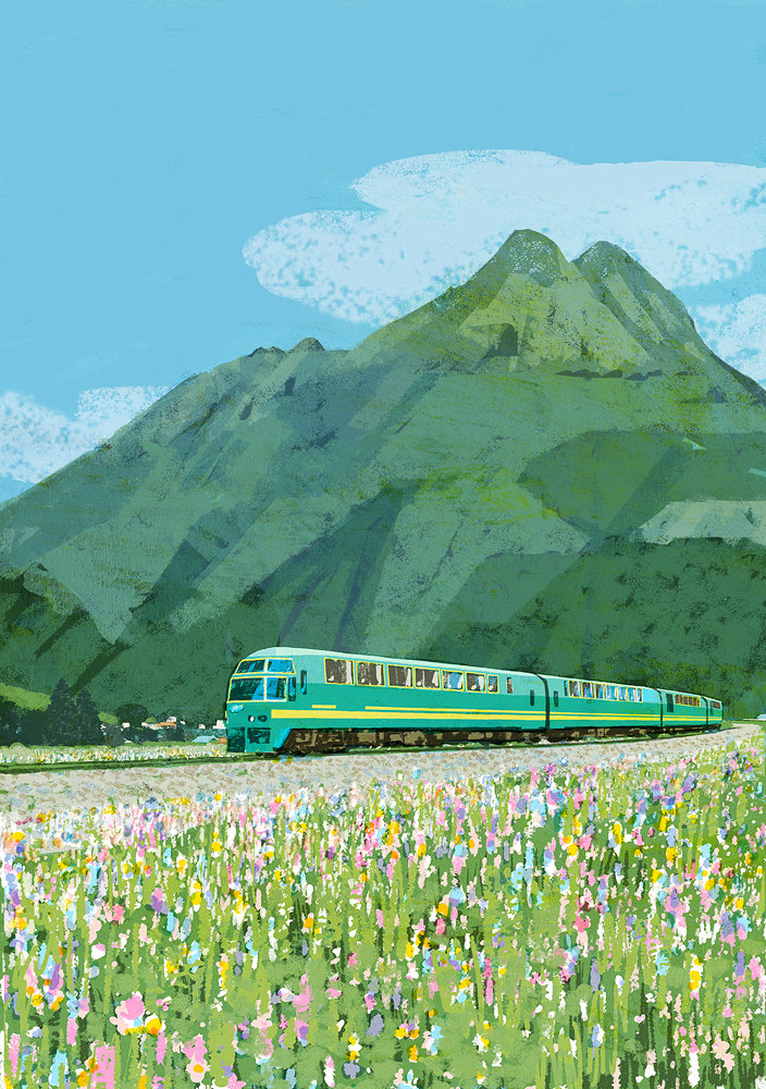 日本插画师 tatsuro kiuchi 笔下的风景