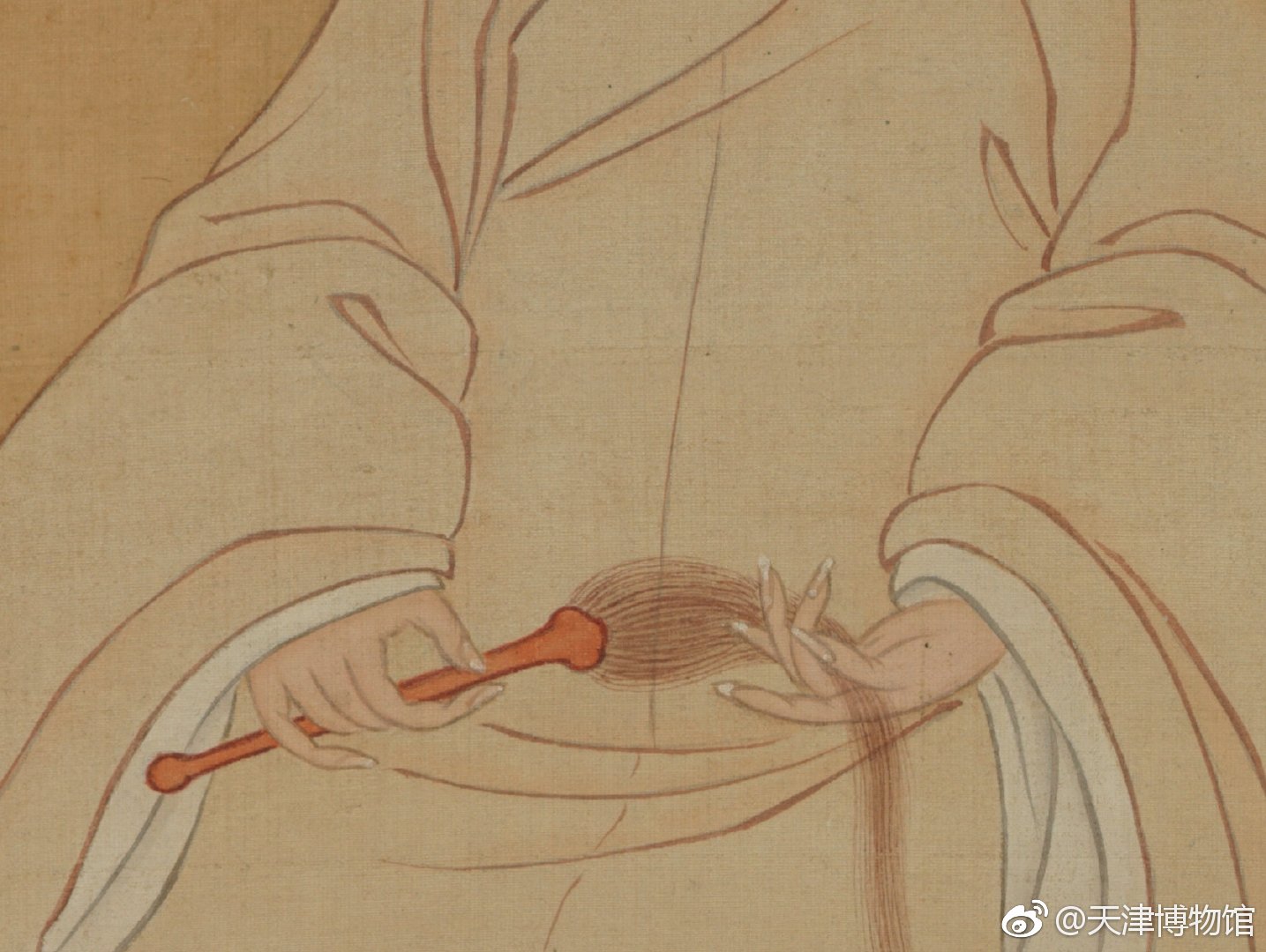 明曾鲸绘王时敏小像轴