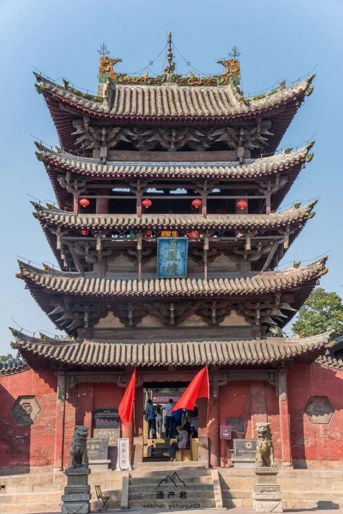 南宋村玉皇观的五凤楼是全国现存最美的古代楼阁之一,建于元代,明清皆