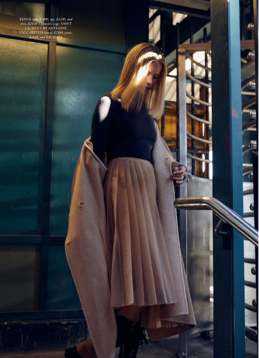 超模卡洛琳·莫菲carolyn murphy 身穿bottega veneta 登上《 harper