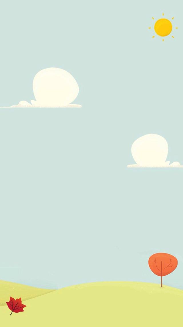 「简约卡通壁纸」可以用来做聊天背景壁纸哦