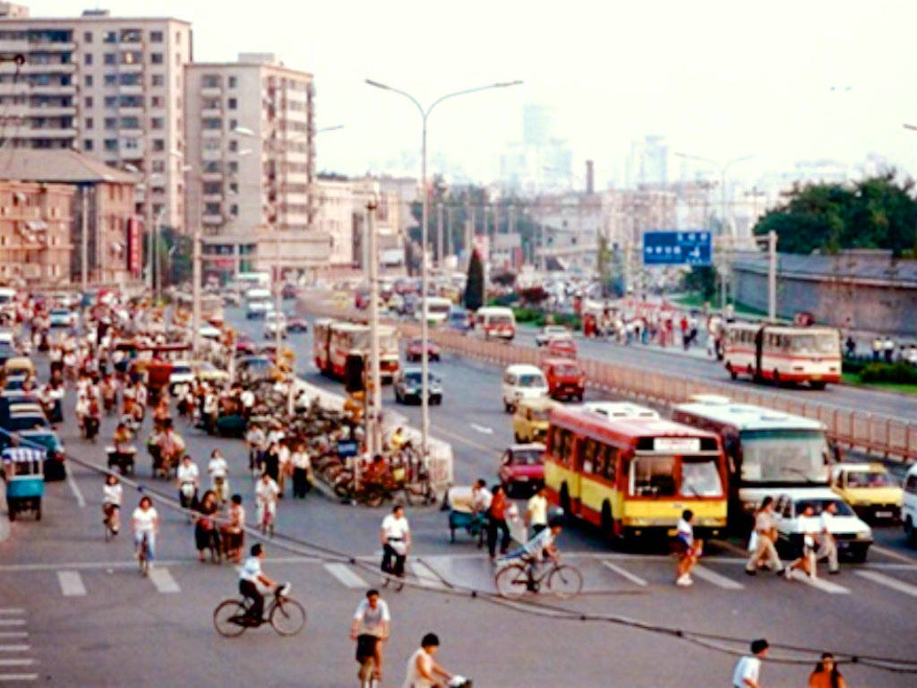 二十多年的城市变化 1998年的北京街景
