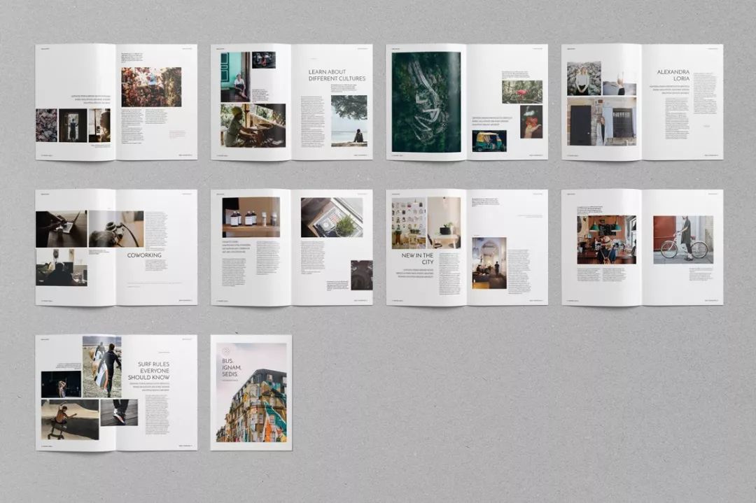 简洁舒适 画册排版设计