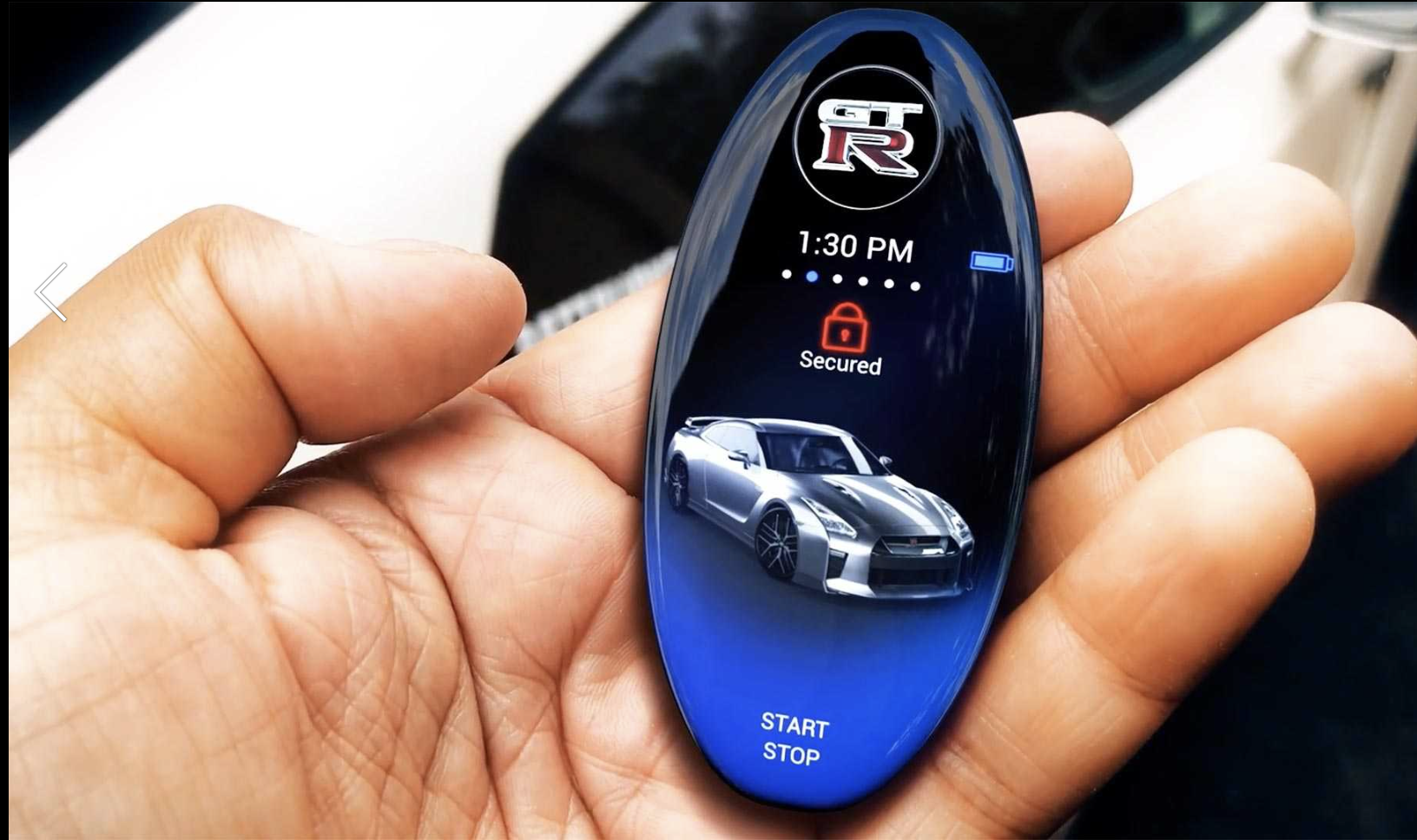 全新日产gt-r最炫的不是超快的速度 而是这把棒到极点的智能钥匙