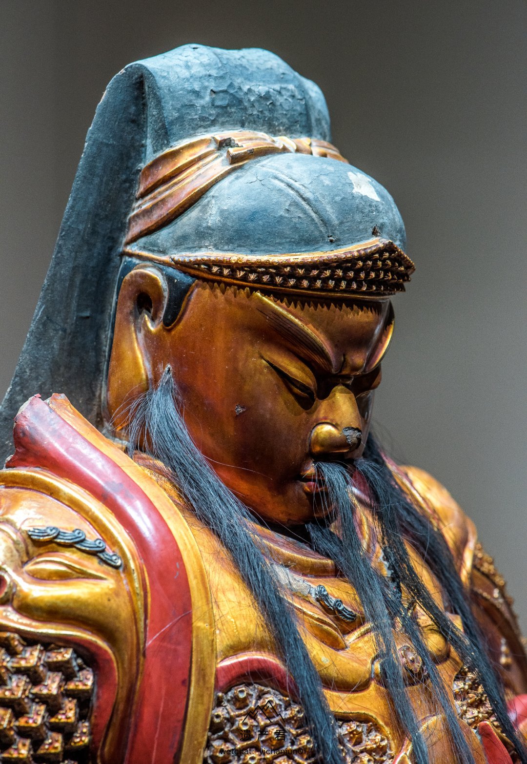 山西博物院藏· 明代木雕关公立像