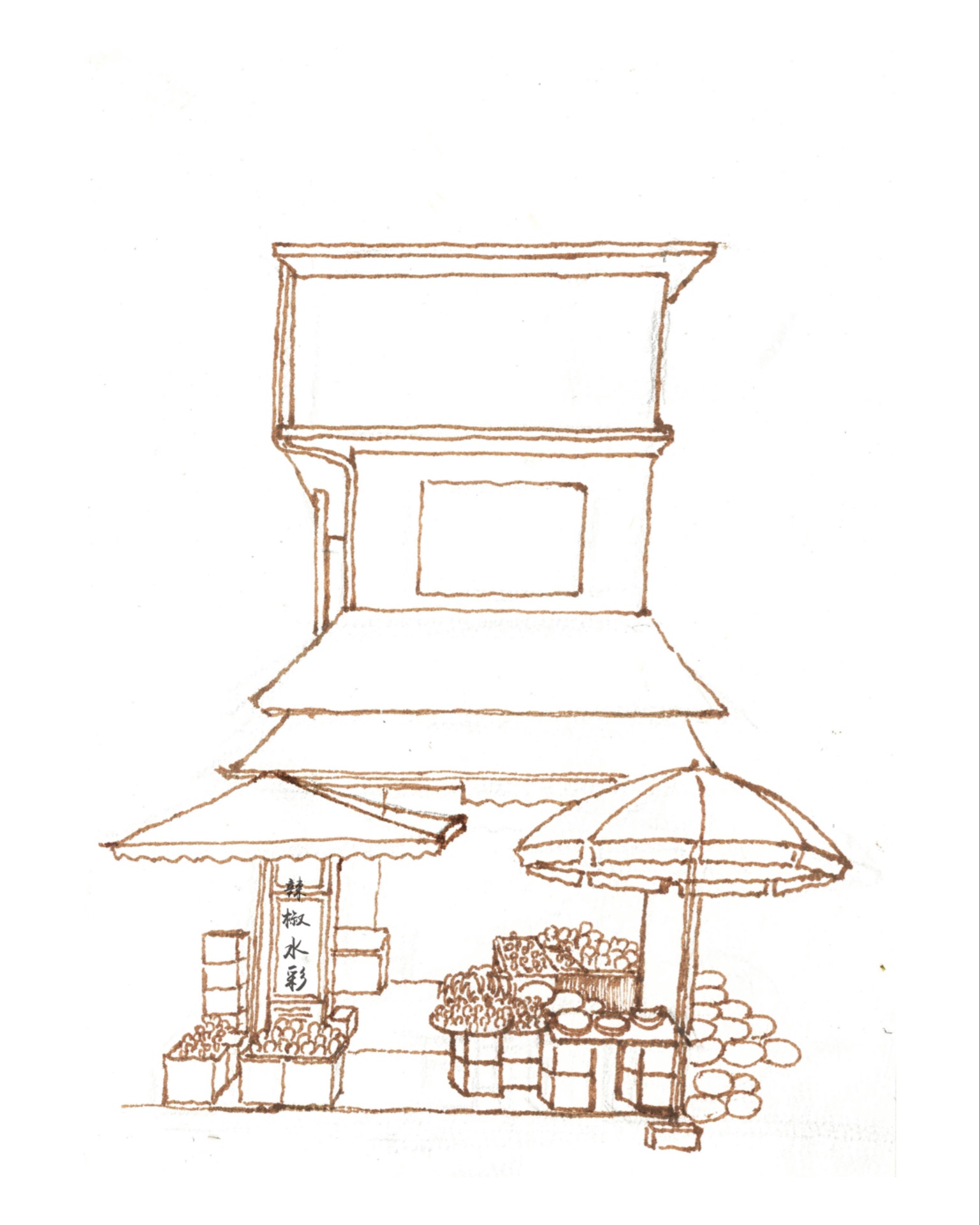 作者:@aka-辣椒 线上高级班的示范路边的一家水果店|高级班|水果店