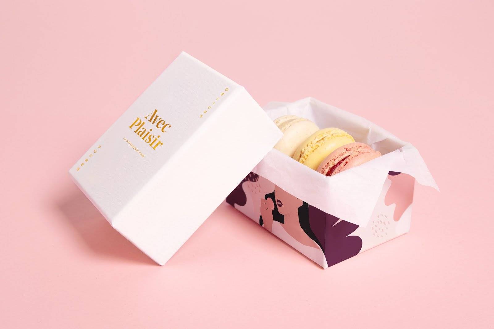 avec plaisir甜品店品牌形象设计欣赏
