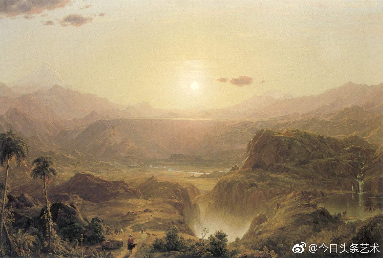 弗雷德里克·埃德温·丘奇风景画派的主要人物|森林|冰峰|情趣|浪漫主义|热带_新浪新闻