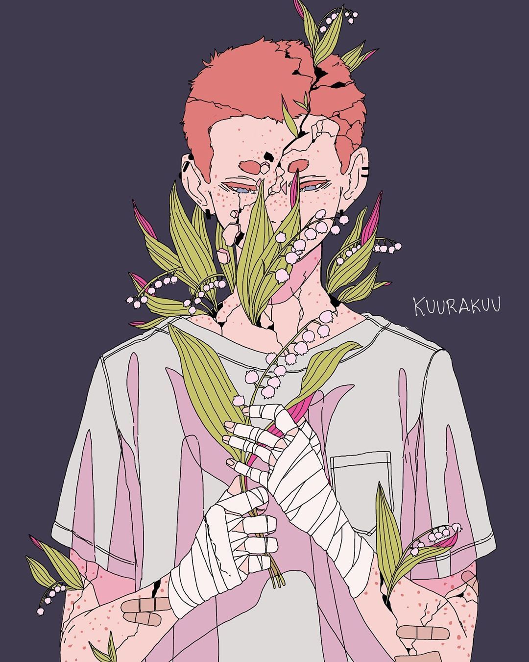 kuurakuu笔下的人物颜色鲜明又富有个性