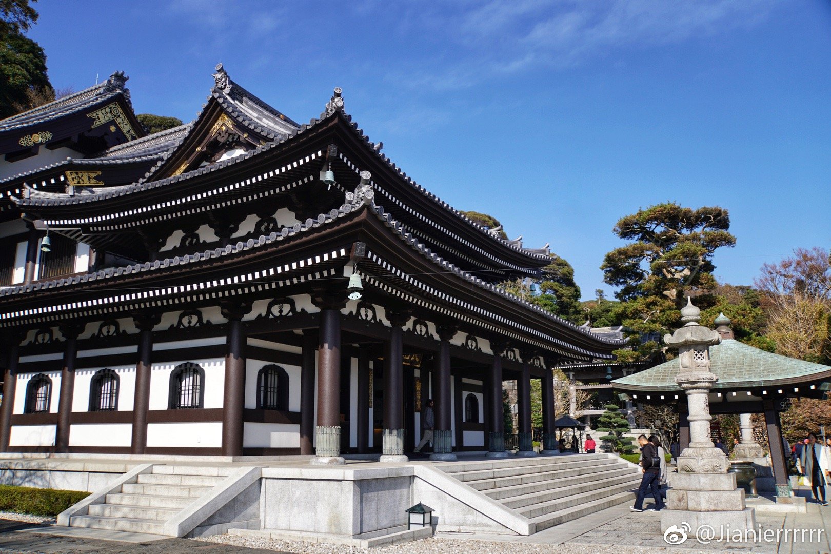 乘坐镰仓的江之电车沿岸观光点其中有一个就是长谷寺